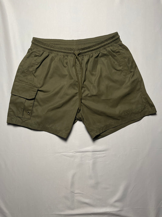 Exclusive Cargo Swim Short - Olive